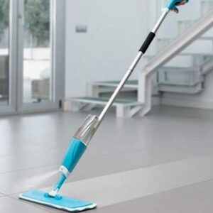 BLUE HOME & KITCHEN Aluminium Spray Mop Set with Microfiber Washable Pad, Best 360 Degree Easy Floor Cleaning for Home & Office