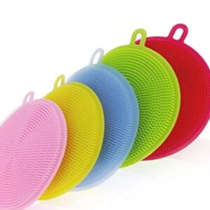 N M Z Cleaning Supplies Sponges Silicone Scrubber for Kitchen Non Stick Dishwashing & Baby Care Sponge Brush Household Health Tool